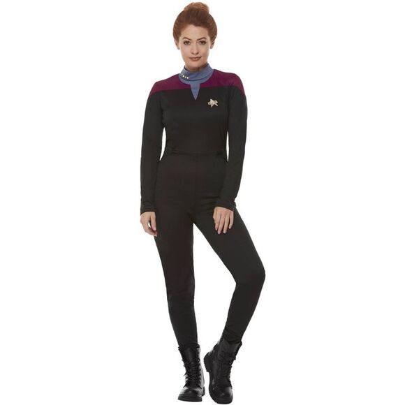 Star Trek Voyager Womens/Ladies Uniform Costume Set / Maroon - Picture 2 of 5